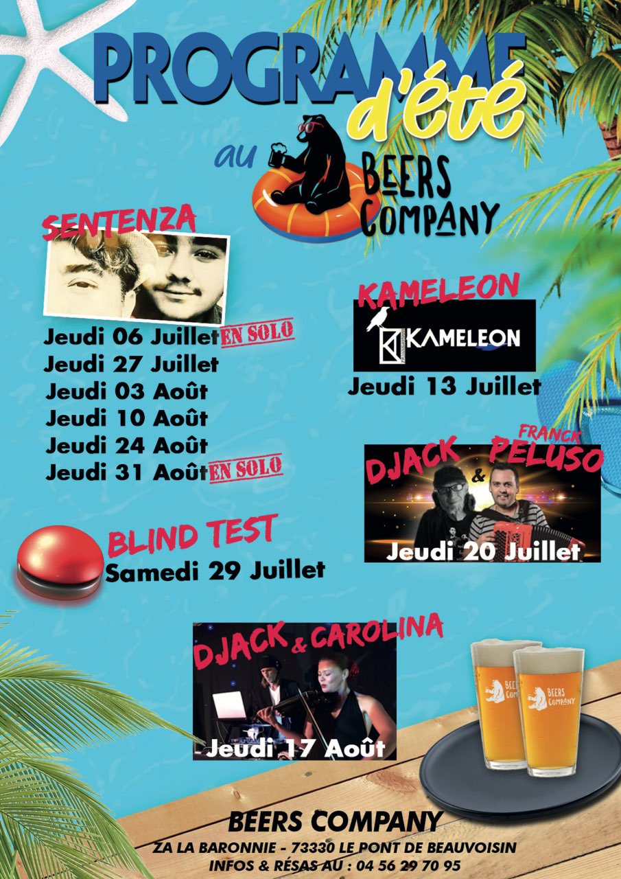 Programme-animations-soirées-beers-Company-Pont-de-Beauvoisin-été2023